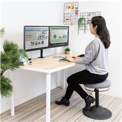 Mount-It! MI-1752  Full Motion Dual Monitor Desk Mount screens 13" - 27" and supports up to 17.6 lbs on each arm- Black