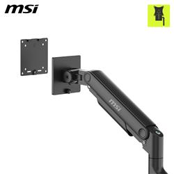 MSI MAG MT201 - Heavy Duty Single Monitor Stand Arm,  Supports 17-49" Screens and 44 lbs, VESA Compatible, Adjustable Spring As