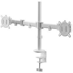 One For All Universal Dual Monitor Arm (White) DM2210