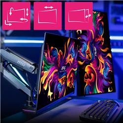 MSI Heavy Duty Dual Monitor Stand Arms - MPG MT201DR V2 -