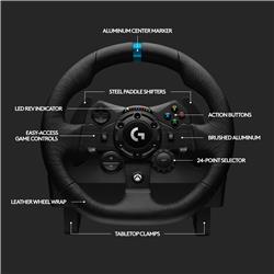 LOGITECH (G923) - Volant de course + pédales pour Xbox X|S/PC(Open Box)