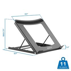 Mount-It! MI-7270 Portable Folding Laptop Stand Compatible with 10"-15" laptops and most tablets