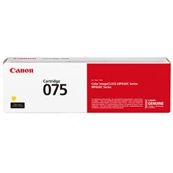 CANON 075 Original Laser Toner Cartridge - Yellow Pack - 1300 Pages