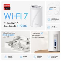 TP-Link Deco BE65 Pro (3-Pack) BE11000 Whole Home Mesh Wi-Fi 7 System