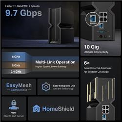 TP-Link (Archer BE550 Pro) Tri-Band BE9700 Wi-Fi 7 Router