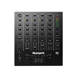 NUMARK M6 | USB 4-Channel USB DJ Mixer (Black) | Mac & PC Compatible | Replaceable Crossfader | Dedicated XLR Mic