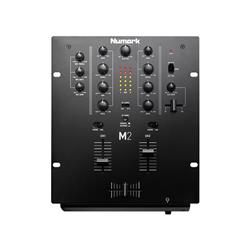 NUMARK M2 (Black) | Professional Two-Channel Scratch Mixer with 3-band EQ per Channel | Replaceable Crossfader with Reverse & S