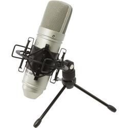 TASCAM TM-80 Studio Condenser Microphone, Silver