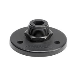 SHURE A12 Mounting Flange for Gooseneck and Shaft Microphone Mounts (Matte Black)