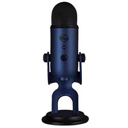 BLUE Yeti Microphone (Midnight Blue) | 16-Bit/48 kHz Resolution | 4 Selectable Polar Patterns | 1/8" Headphone Monitoring Jack