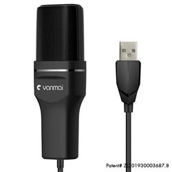 Yanmai Computer Game Recording USB Condensor Microphone with POP Filter &Tripod Stand - Black (SF-777)