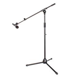 iCAN One-hand Adjustable Clutch Microphone Stand, Black - MS126(Open Box)