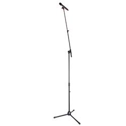 iCAN One-hand Adjustable Clutch Microphone Stand, Black - MS126(Open Box)