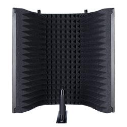 iCAN Foldable Metal Microphone Screen, Aluminum Frame, Black-MA303(Open Box)