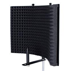 iCAN Foldable Metal Microphone Screen, Aluminum Frame, Black-MA303(Open Box)