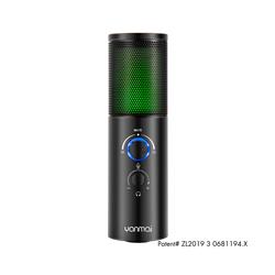 YANMAI Q18 RGB Perfect Sound Quality Studio Microphone, Black(Open Box)