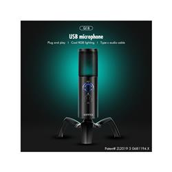 YANMAI Q18 RGB Perfect Sound Quality Studio Microphone, Black(Open Box)