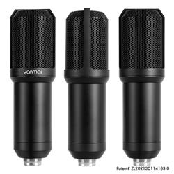 YANMAI Q10 Exclusive Design Patent Microphone with shock-mount, Black(Open Box)