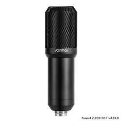 YANMAI Q10 Exclusive Design Patent Microphone with shock-mount, Black(Open Box)