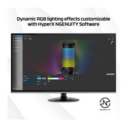 HYPERX QuadCast S RGB USB Condenser Microphone, Black-Grey