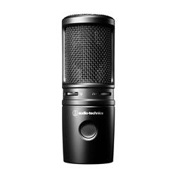 Microphone USB à condensateur cardioïde AUDIO TECHNICA AT2020USB-X, noir