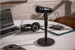 AUDIO TECHNICA AT2040USB Hypercardioid Dynamic USB Microphone, Black