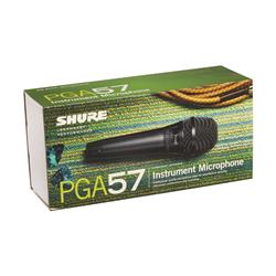 SHURE PGA57-LC Cardioid Dynamic Instrument Microphone, Black