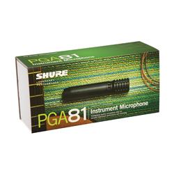 SHURE PGA81-LC Cardioid Condenser Instrument Microphone (Less Cable)