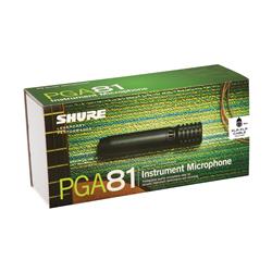 SHURE PGA81-XLR Cardioid Condenser Instrument Microphone with Cable (15')