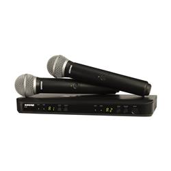 SHURE BLX288/PG58 Dual-Transmitter Handheld Wireless System with 2 PG58 Mics (H9: 512 - 542 MHz)