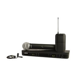 SHURE BLX1288/CVL Dual-Channel Handheld & Lavalier Combo Wireless Mic System (H9 512 - 542 MHz)