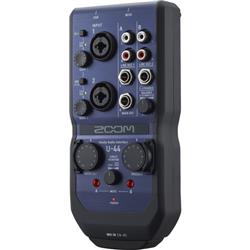 ZOOM U-44 Handy 4-In/4-Out Audio Interface | Record with Mics, Instruments, and More | Fits in the Palm of Your Hand | High-Qua