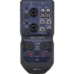 ZOOM U-44 Handy 4-In/4-Out Audio Interface | Record with Mics, Instruments, and More | Fits in the Palm of Your Hand | High-Qua