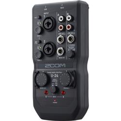 ZOOM U-24 Portable Audio Interface | Record with Mics, Instruments, and More | Fits in the Palm of Your Hand | High-Quality, Lo