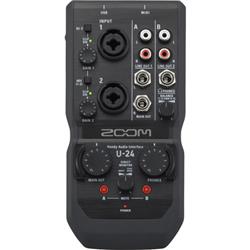 ZOOM U-24 Portable Audio Interface | Record with Mics, Instruments, and More | Fits in the Palm of Your Hand | High-Quality, Lo