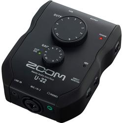 ZOOM (U-22) - Interface d'enregistrement mobile de performance - 2 Entrées / 2 Sorties - Préamplificateur de microphone uniq...