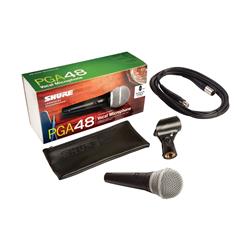 SHURE PGA48 Dynamic Vocal Microphone (XLR Cable)