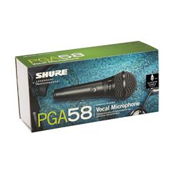 SHURE PGA58-QTR Cardioid Dynamic Vocal Microphone with XLR-to-1/4" Cable