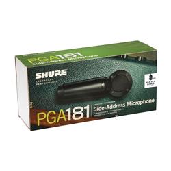 SHURE PGA181 Side-Address Condenser Microphone (XLR cable), Black