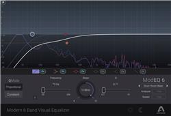 APOGEE FX Plugins - ModEQ6 Modern 6 Band Visual Equalizer (Digital Download Only)