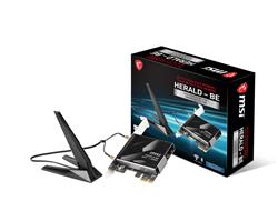 MSI HERALD-BE WI-FI 7 MAX Wi-Fi 7 & Bluetooth 5.4 PCIe Adapter(Open Box)