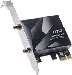 MSI HERALD BE9400 Tri-Band WiFi 7 Bluetooth 5.4 PCIe Card