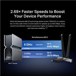 TP-Link Archer TBE552E BE9300 Wi-Fi 7 Bluetooth 5.4 Adaptateur PCI-E