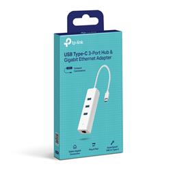 TP-Link (UE330C) Hub USB-C 3 ports et adaptateur Ethernet Gigabit
