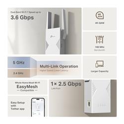 TP-Link RE235BE BE3600 Dual Band Wi-Fi 7 Range Extender