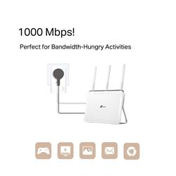 TP-Link (TL-PA7017P KIT) AV1000 Gigabit Passthrough Powerline Starter Kit. Home Plug AV2 Standard. Up to 1000 Mbps data transfe