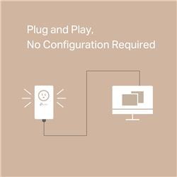 TP-Link (TL-PA7017P KIT) AV1000 Gigabit Passthrough Powerline Starter Kit. Home Plug AV2 Standard. Up to 1000 Mbps data transfe