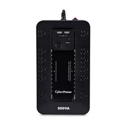 CYBERPOWER 950VA Battery Back-Up UPS - 12-Outlet 510W with Dual USB Ports 5 ft Cord Black (SX950U-FC)(Open Box)