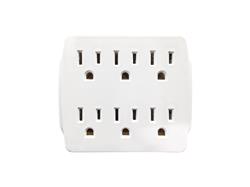 iCAN 6 Outlets Wall Tap Power Strip(Open Box)