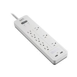 APC 8-Outlet Surge Protector Power Strip with USB Charging Ports, 2160